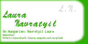 laura navratyil business card